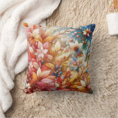 秋交響楽団フローライラストレーション クッション (ブランケット)