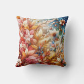 秋交響楽団フローライラストレーション クッション (裏面)