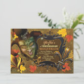 秋仮装バースデーパーティ招待状 招待状 (スタンド正面)