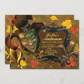 秋仮装バースデーパーティ招待状 招待状 (正面/裏面)