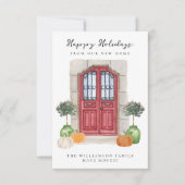 秋休日の引越しホーム住所の変更 案内状 (正面)