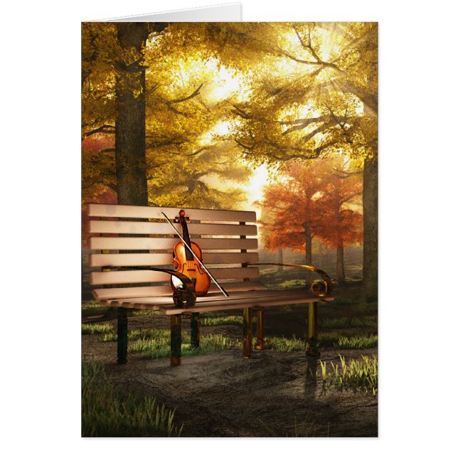 秋公園のバイオリン (正面)