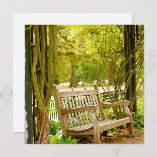 秋公園ベンチ (正面/裏面)