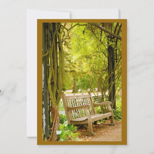 秋公園ベンチ (正面)