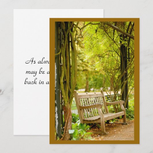 秋公園ベンチ (正面/裏面)