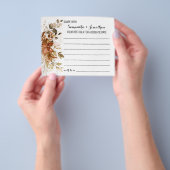 秋共有日付アイディアシャワーゲームカード チラシ (手)