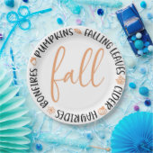 秋円 ペーパープレート (パーティー)