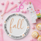 秋円 ペーパープレート (パーティー)