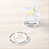 秋円 ラウンドペーパーコースター (インサイチュ)