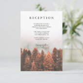 秋冬の松の木の森フォトシック披露宴 エンクロージャーカード (スタンド正面)