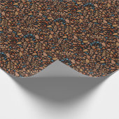 秋冬の植物：ヴィンテージ模様 ラッピングペーパー (角)