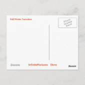 秋冬の移行はがき ポストカード (裏面)