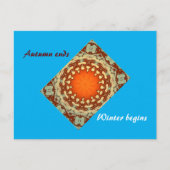 秋冬の移行はがき ポストカード (正面)