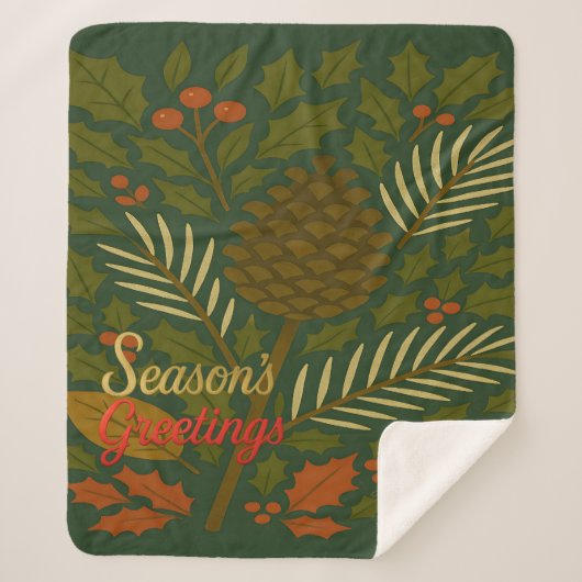 秋冬の節目 シェルパブランケット (正面)