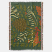 秋冬の節目 スローブランケット (正面縦)