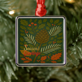 秋冬の節目 メタルオーナメント