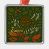 秋冬の節目 メタルオーナメント (正面)