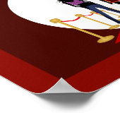 秋冬ファッションショーデザイナーレッドポスター ポスター (角)