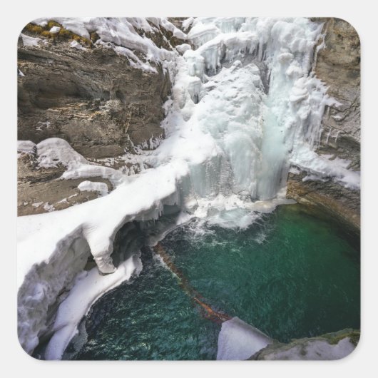 秋凍っていズアットジョンソンクリーク,アルバータ スクエアシール (正面)