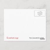 秋出力招待状 ポストカード (裏面)