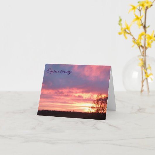 秋分お祝い カード (黄色い花)