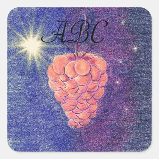 秋分のブドウ スクエアシール (正面)