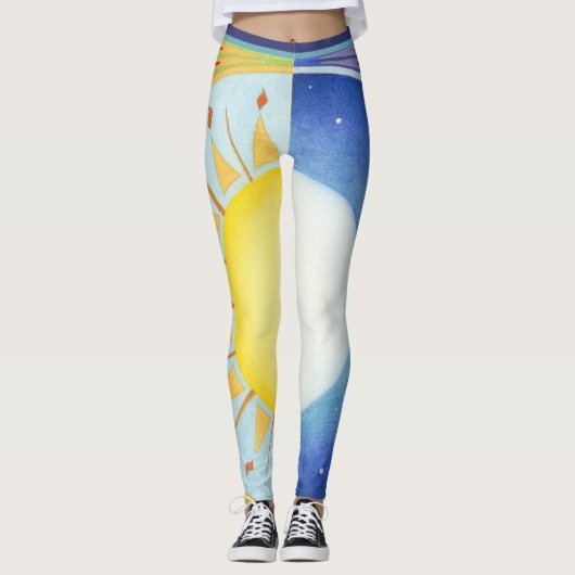 秋分の日月 レギンス (正面)