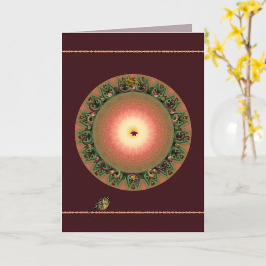 秋分の日 カード (黄色い花)