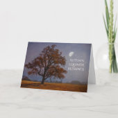 秋分の日 マボン 美しい樺の木の祝福 カード (正面)