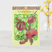 秋分カード カード (黄色い花)