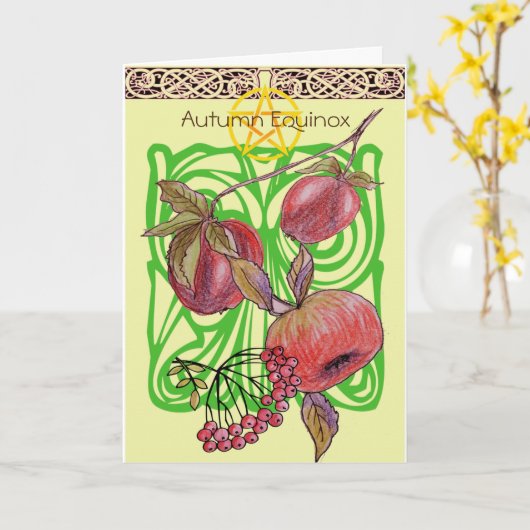 秋分カード カード (黄色い花)