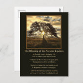 秋分マボンオーク賛美ツリー ポストカード (正面/裏面)