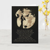 秋分マボン賛美と魔女 カード (黄色い花)