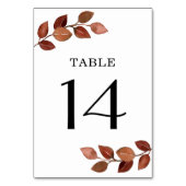 秋分素朴岐テーブル番号 テーブルナンバー (裏面)