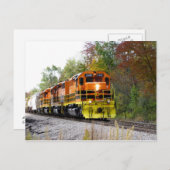 秋列車の色 ポストカード (正面/裏面)