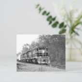 秋列車の黒白 ポストカード (スタンド正面)