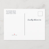 秋初の誕生日パーティーボーイ秋のカボチャ1 インビテーションポストカード (裏面)