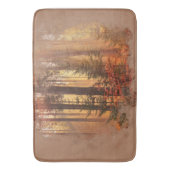 秋動揺して昇華シャワーカーテン バスマット (正面縦)