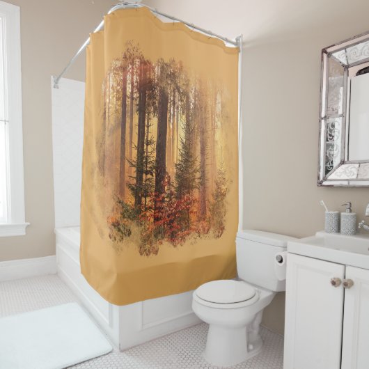 秋動揺して昇華 シャワーカーテン (インサイチュ)