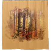 秋動揺して昇華 シャワーカーテン (正面)