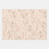 秋包装紙フラットシートセット3 ラッピングペーパーシート (正面3)