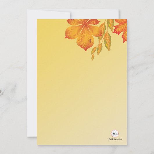 秋印象招待状 招待状 (裏面)