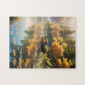 秋反射オンブルーレイク ジグソーパズル (横)