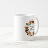 秋収穫ハッピー感謝祭 コーヒーマグカップ (正面右)