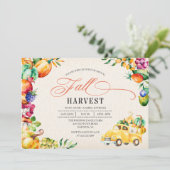秋収穫フェスティバル招待状 招待状 (スタンド正面)
