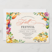 秋収穫フェスティバル招待状 招待状 (正面)