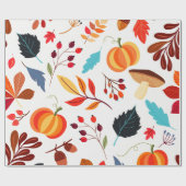 秋収穫包装紙 ラッピングペーパー (フラット)