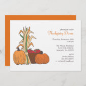秋収穫招待状 招待状 (正面/裏面)