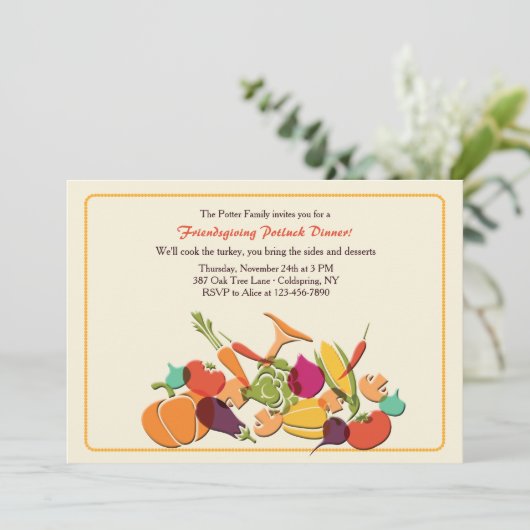 秋収穫招待状 招待状 (スタンド正面)