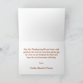 秋収穫 | ありがとうすべての恵み シーズンカード (内部)